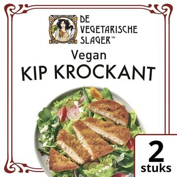 Foto van De vegetarische slager kip krockant vegan 200g bij jumbo