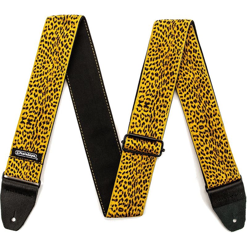 Foto van Dunlop jacquard strap d6725 leopardskin strap gitaarband