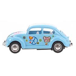 Foto van Goki volkswagen classical beetle (1967) bloemen blauw 6,5 cm