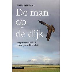 Foto van De man op de dijk