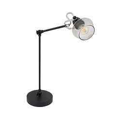 Foto van Bussandri lighting - vintage tafellamp - metaal - vintage - e14 - l:55cm - voor binnen - woonkamer - eetkamer -