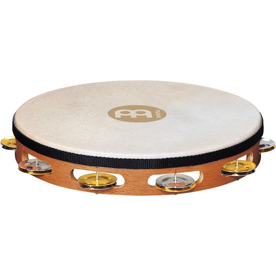 Foto van Meinl tah1m-snt recording-combo wood tambourine 10 inch met vel