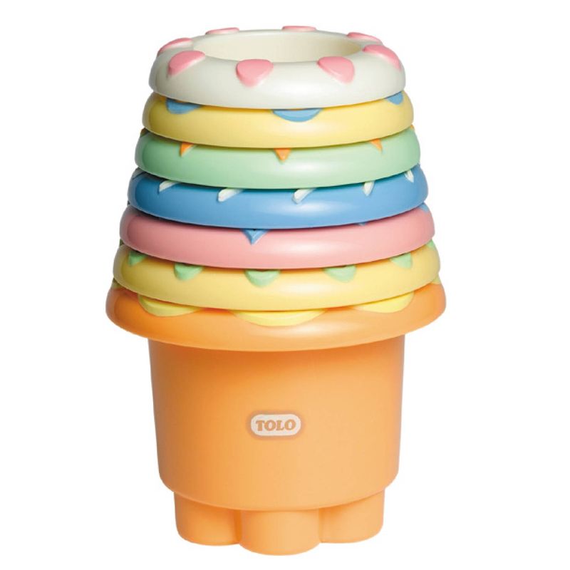 Foto van Tolo baby stapelbekers pastelkleur - 7 stuks