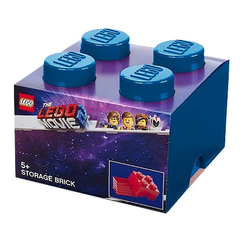 Foto van Lego - movie 2 opbergbox brick 4 - blauw