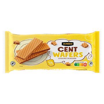 Foto van Jumbo cent wafers gevuld met cacaocreme 150g