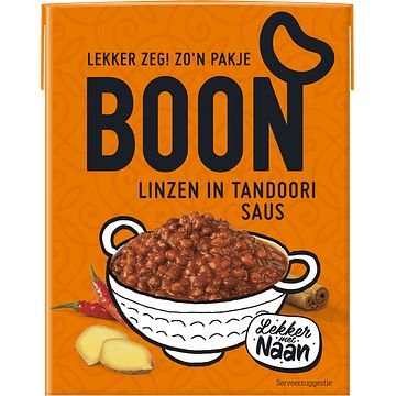 Foto van Boon linzen in tandoori saus 380g bij jumbo