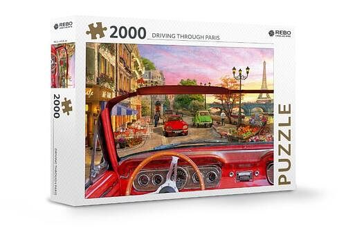 Foto van Rebo legpuzzel 2000 stukjes - driving through paris - overig (8720387822171)