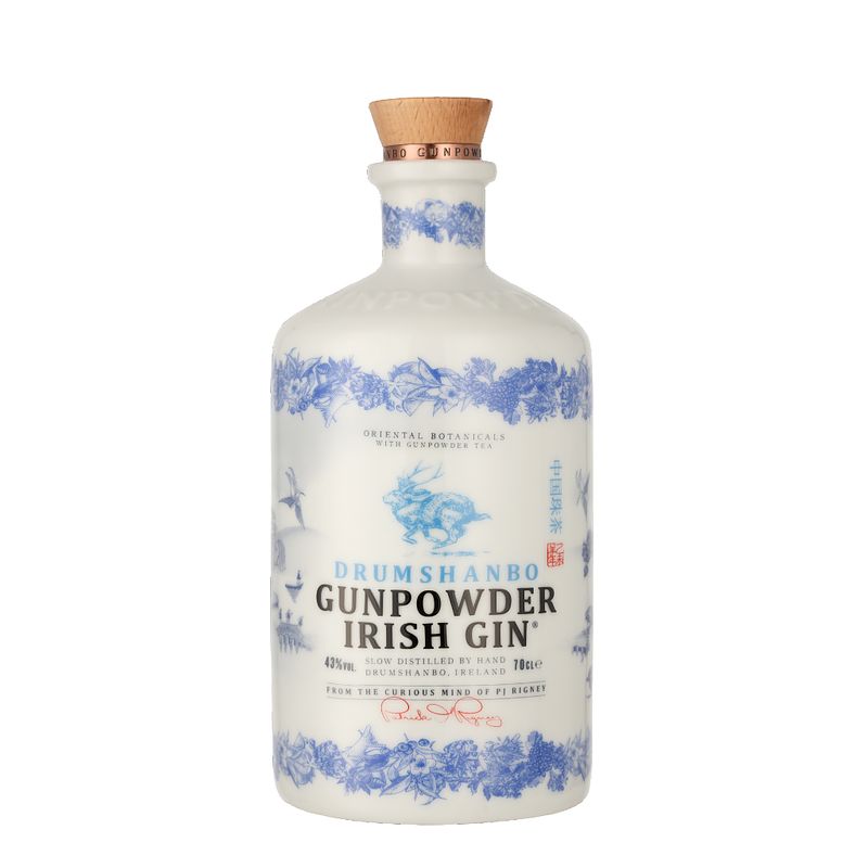 Foto van Drumshanbo gunpowder ceramic bottle 70cl gin