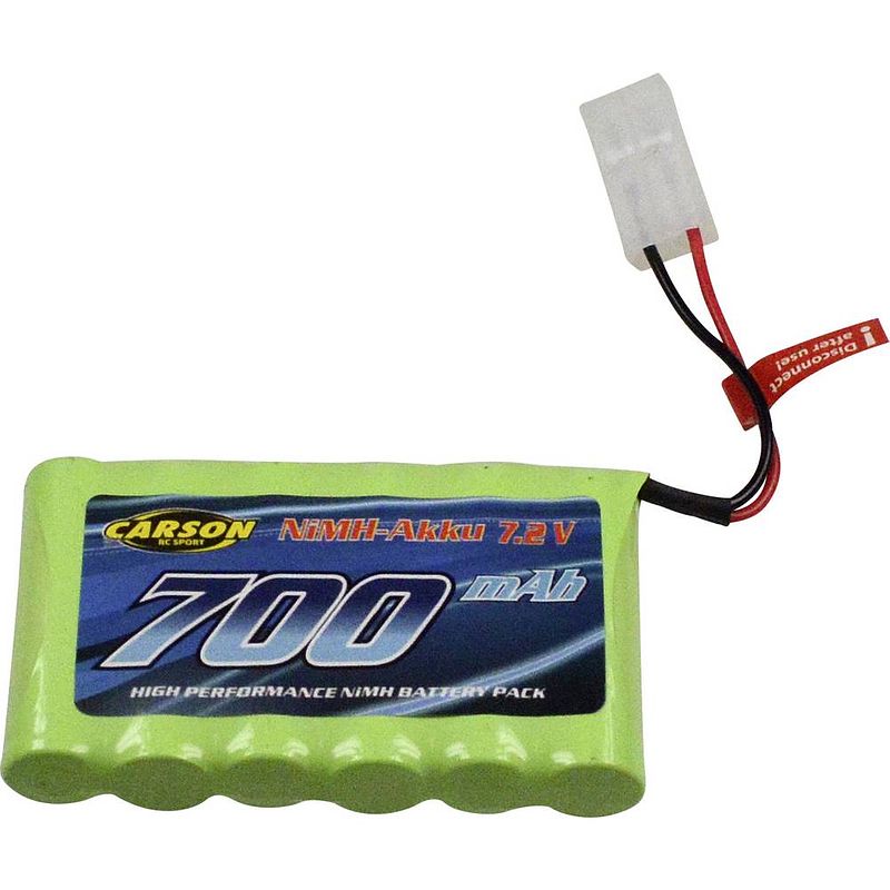 Foto van Carson modellsport nimh accupack 7.2 v 700 mah tamiya-stekker