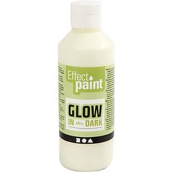 Foto van Creotime glow in the dark verf geel 250 ml