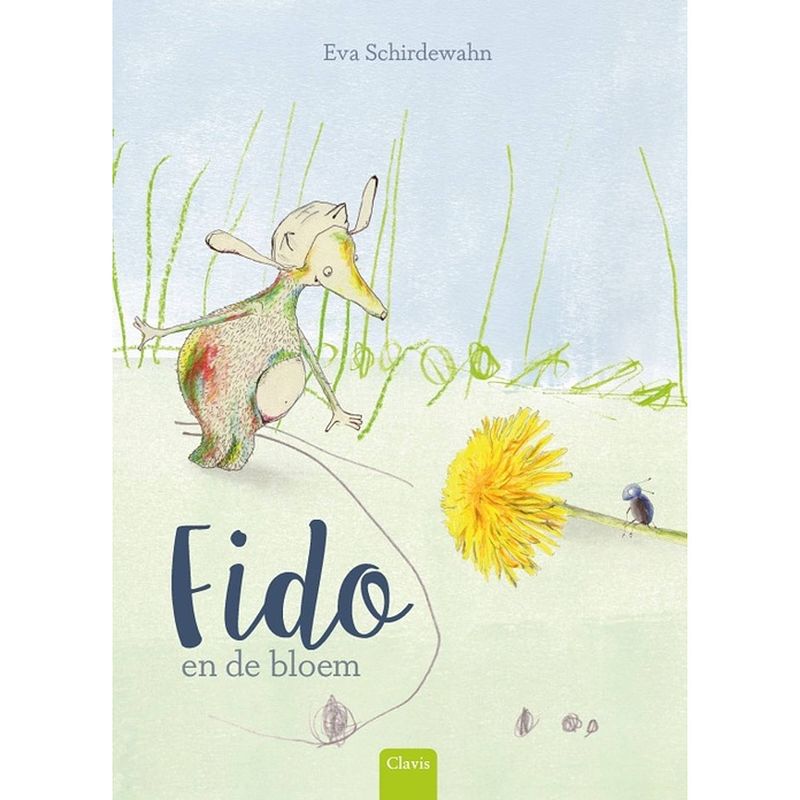 Foto van Fido en de bloem