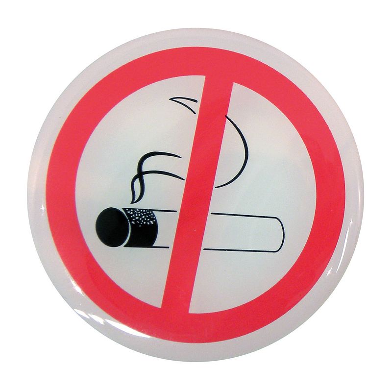 Foto van Carpoint autosticker niet roken 45 mm wit/rood 2 stuks