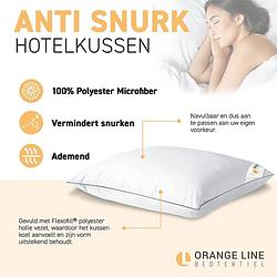 Foto van Hoofdkussen hotel - anti-snurk - geschikt voor zij- en rugslapers - dekbed-discounter.nl