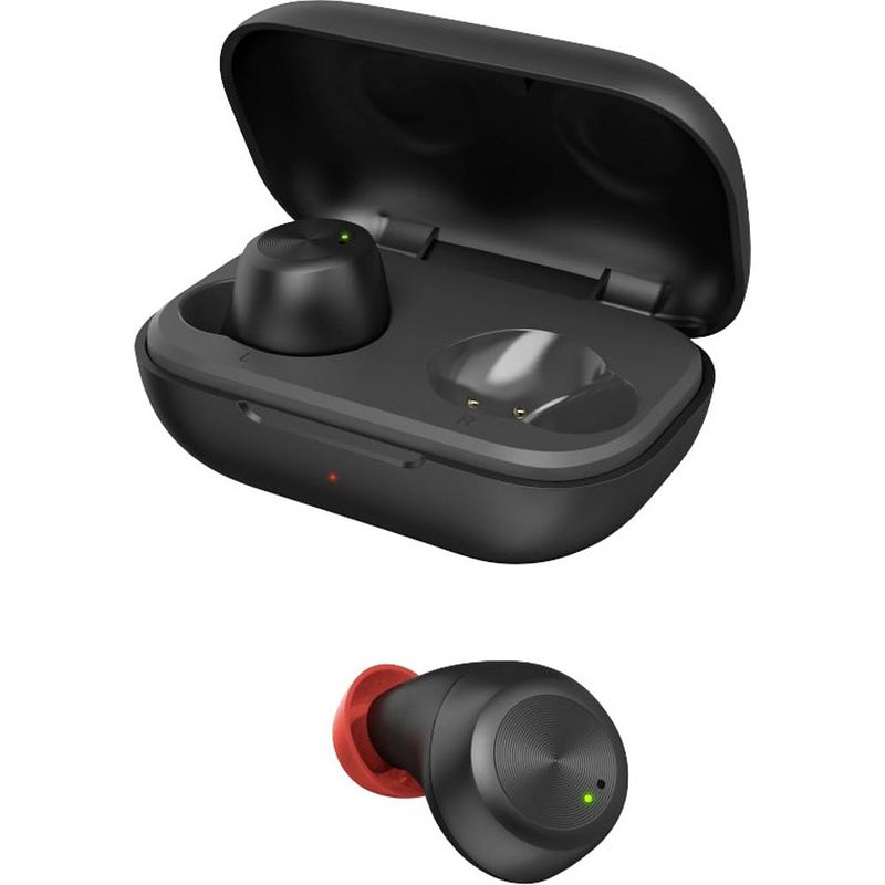 Foto van Hama spirit chop in ear oordopjes bluetooth zwart headset, touchbesturing, waterafstotend