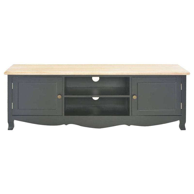 Foto van The living store tv-meubel - trendy en praktisch - meubel - afmeting- 120x30x40cm - ken- met 2 deuren en 2 open vakken