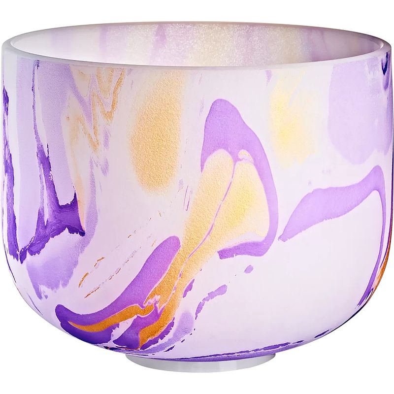 Foto van Meinl mcsb10b sonic energy marble crystal singing bowl klankschaal 10 inch, noot b4