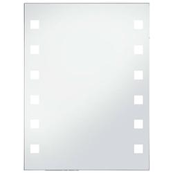 Foto van The living store badkamerspiegel - led-verlichting - 60 x 80 cm - zilver