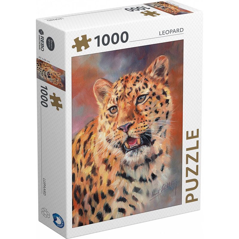 Foto van Rebo productions legpuzzel leopard 1000 stukjes