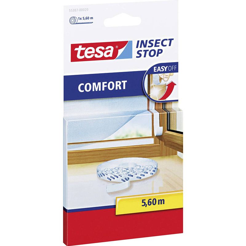 Foto van Extra kleefband tesa tesa insect stop comfort geschikt voor merk tesa vliegenhor 1 rollen