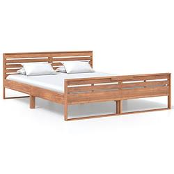 Foto van Vidaxl bedframe massief teakhout 160x200 cm