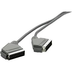 Foto van Speaka professional scart tv, receiver aansluitkabel [1x scart-stekker - 1x scart-stekker] 1.20 m zwart