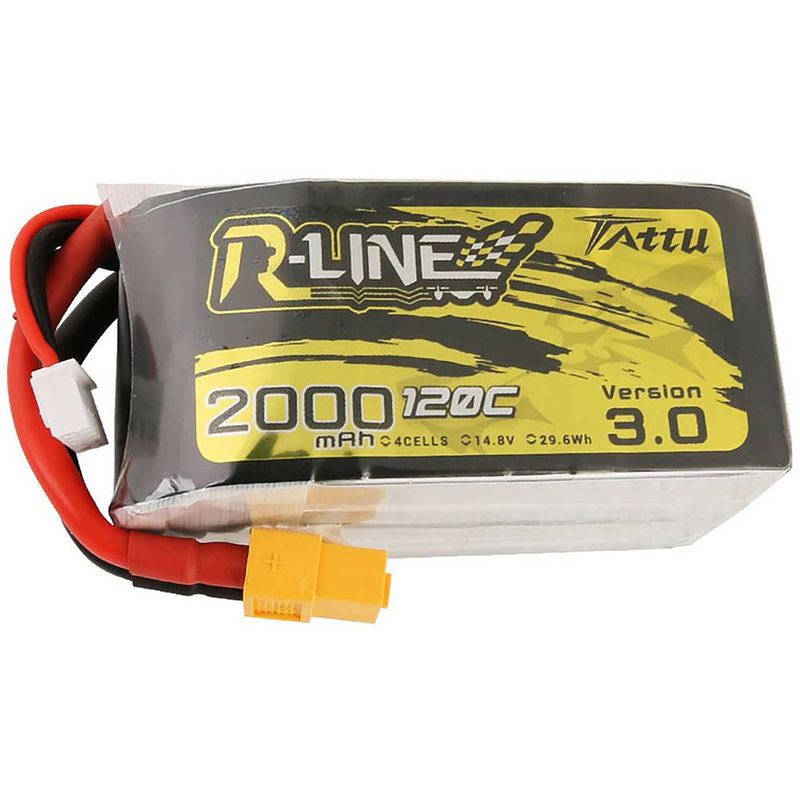 Foto van Tattu lipo accupack 14.8 v 2000 mah aantal cellen: 4 120 c softcase xt60