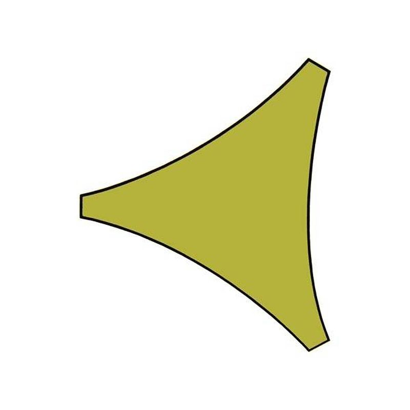 Foto van Schaduwdoek driehoek 3,6x3,6x3,6 lichtgroen