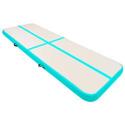 Foto van The living store opblaasbare sportmat - gymnastiekmat 500x100x15 cm - schokabsorberend - anti-slip - waterdicht