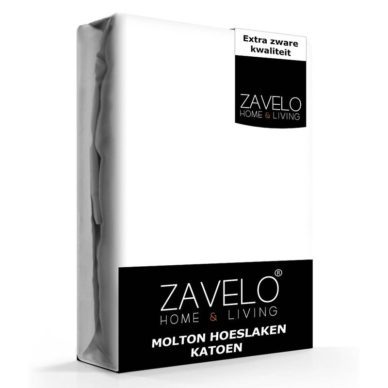 Foto van Zavelo molton hoeslaken (100% katoen)-lits-jumeaux (180x200 cm)