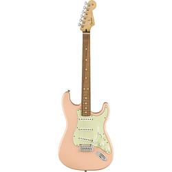 Foto van Fender player stratocaster shell pink pf limited edition elektrische gitaar