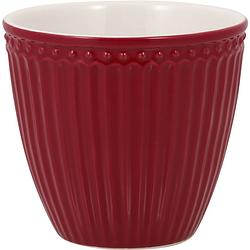 Foto van Greengate beker (latte cup) alice claret red 300 ml - ø 10 cm