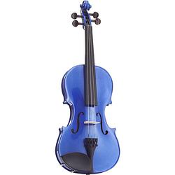 Foto van Stentor sr1401 harlequin 3/4 atlantic blue akoestische viool inclusief koffer en strijkstok