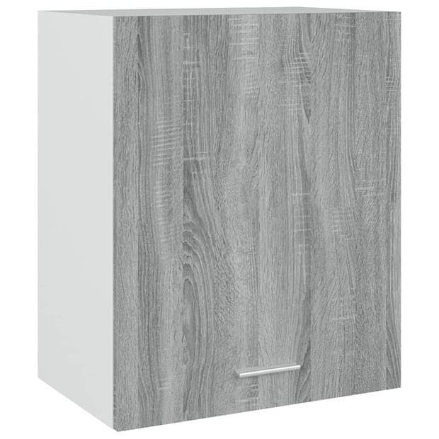 Foto van Vidaxl wandkast hangend 50x31x60 cm bewerkt hout grijs sonoma eiken