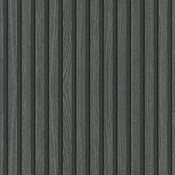 Foto van Noordwand behang botanica wooden slats zwart en grijs