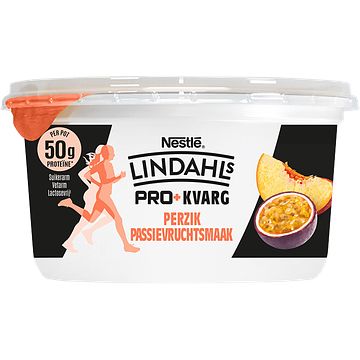 Foto van Lindahls kvarg perzik passievruchtsmaak 500g bij jumbo