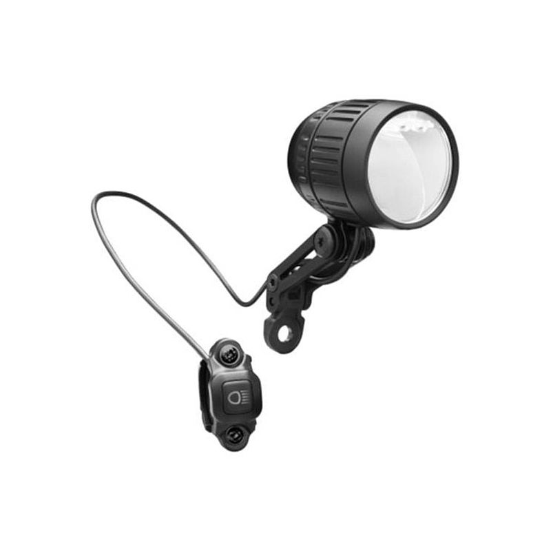 Foto van Busch & muller koplamp busch und müller lumotec iq-xm high beam voor e-bike 120/170 lux zwart