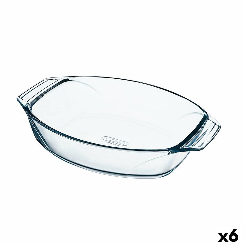 Foto van Ovenschaal pyrex irresistible ovaalvormig 35,1 x 24,1 x 6,9 cm transparant glas (6 stuks)