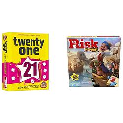 Foto van Spellenbundel - 2 stuks - twenty one & risk junior