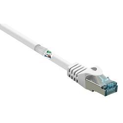 Foto van Renkforce rf-5047448 rj45 netwerkkabel, patchkabel cat 6a s/ftp 15.00 m wit vlambestendig 1 stuk(s)