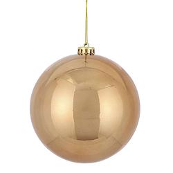 Foto van House of seasons kerstbal onbreekbaar 15 cm beige