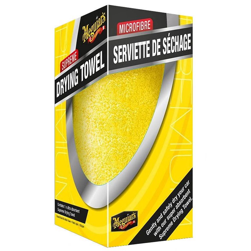 Foto van Meguiar'ss supreme drying towel 75 x 55 cm microvezel geel