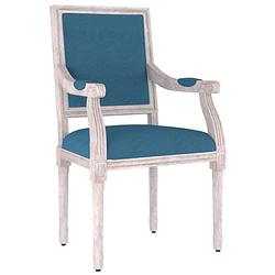 Foto van Vidaxl fauteuil 54x59x99 cm fluweel blauw
