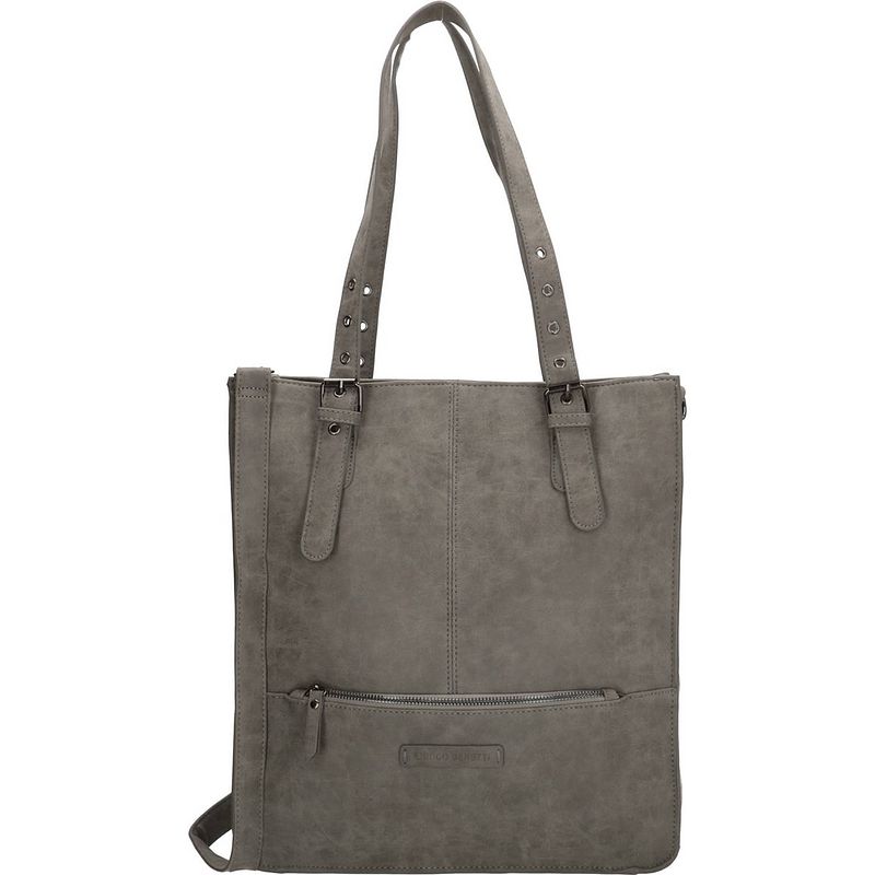 Foto van Enrico benetti kate shopper tas dames - grijs - shopper tas dames - shopper tas met rits