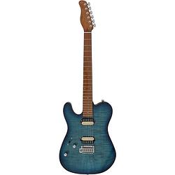 Foto van Sire larry carlton t7fml transparent blue linkshandige elektrische gitaar