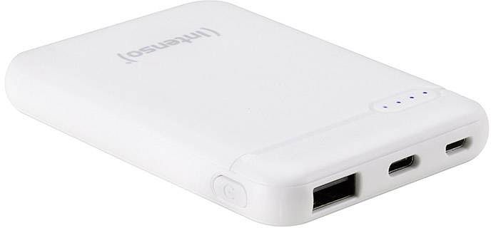 Foto van Intenso xs5000 powerbank 5000 mah lipo usb-a, usb-c®, micro-usb wit statusweergave