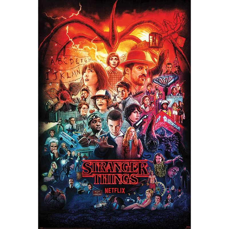 Foto van Pyramid stranger things season montage poster 61x91,5cm