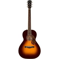 Foto van Fender ps-220e parlor 3-color vintage sunburst elektrisch-akoestische westerngitaar met koffer