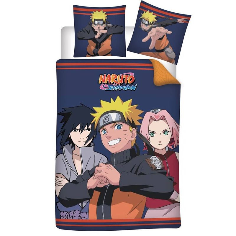 Foto van Naruto dekbedovertrek fight - eenpersoons - 140 x 200 cm - polyester