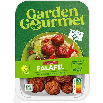 Foto van Garden gourmet falafel pikant kikkererwten & chilipeper 190g bij jumbo