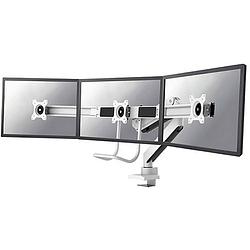 Foto van Neomounts by newstar nm-d775dx3white monitor-tafelbeugel 3-voudig 43,2 cm (17) - 61 cm (24) zwenkbaar, roteerbaar, kantelbaar
